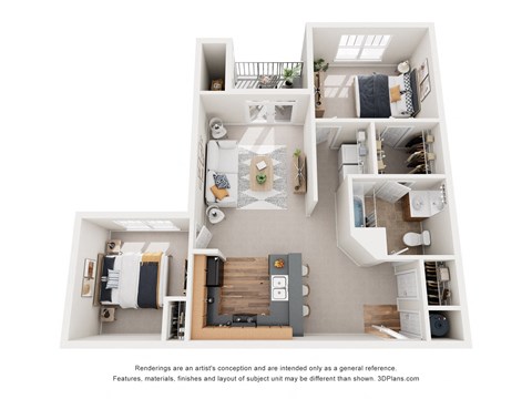 the outlook floor plan of 1190 sq ft